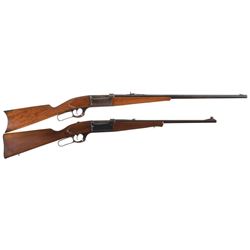 Collector's Lot of Two Savage Model 1899 Lever Action Sporting Rifles -A) Scarce Early Savage Model 