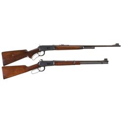 Collector's Lot of Two Winchester Lever Action Long Guns -A) Winchester Model 64 Rifle