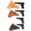 Image 1 : Four Semi-Automatic Pistols -A) CZ Model 52 Pistol with Holster