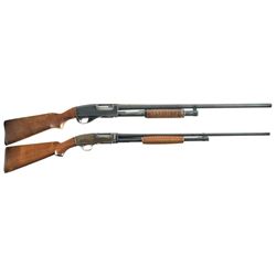 Two Sporting Slide Action Shotguns -A) Noble Manufacturing Co. 67X 16 Gauge Shotgun