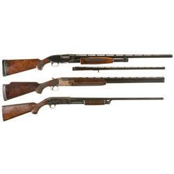 Three Sporting Shotguns -A) Winchester Model 12 Slide Action Shotgun