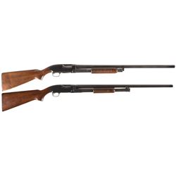 Two Winchester Slide Action Shotguns -A) Winchester Model 25 Shotgun