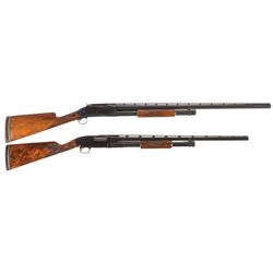 Two Winchester Slide Action Shotguns -A) Winchester Model 1897 Black Diamond Trap Shotgun