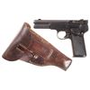 Image 1 : Friedrich Langenhan Army Model Semi-Automatic Pistol with Holster
