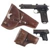 Image 1 : Two European Semi-Automatic Pistols with Holsters -A) Steyr Model 1911 Pistol with Capture Papers