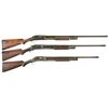 Image 1 : Three Sporting Slide Action Shotguns -A) Winchester Model 97 Takedown Shotgun