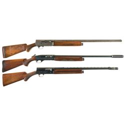 Three Semi-Automatic Shotguns -A) Remington Model 11 Shotgun