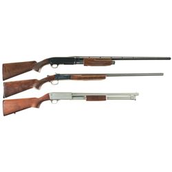 Three Sporting Shotguns -A) Browning BPS Field Model Slide Action 20 Gauge Shotgun