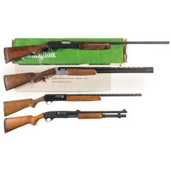 Four Shotguns -A) Remington Model 870 Wingmaster Slide Action Shotgun with Box