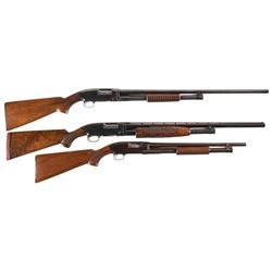 Three Winchester Slide Action Shotguns -A) Winchester Model 12 Shotgun