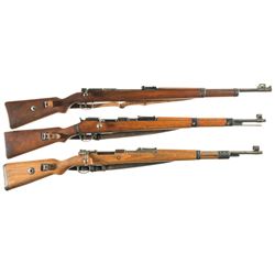 Three Bolt Action Rifles -A) Pre-War Mauser Deutsches Sport Model Single Shot Rifle