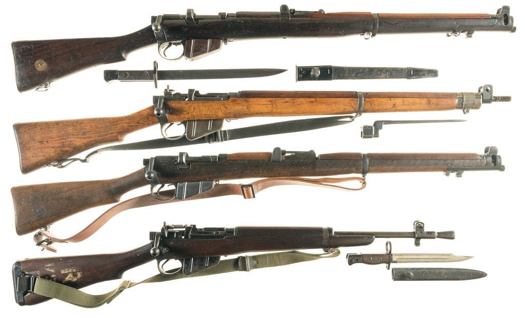 Four British Military Bolt Action Rifles -A) Birmingham Small Arms ...