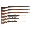 Image 1 : Six Bolt Action Military Rifles -A) Japanese Type 38 Rifle