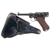 Image 1 : Mauser Dutch Contract 1940 Banner Luger Semi-Automatic Pistol with Holster