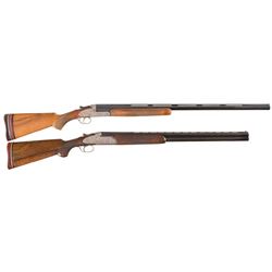 Two Engraved Sporting Shotguns -A) Stoeger Arms Zephyr Vandalia Single Barrel Shotgun