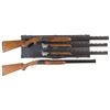 Image 1 : Two Over/Under Shotguns -A) Engraved Ithaca/SKB Three Barrel Set Model 600 Shotgun with Case