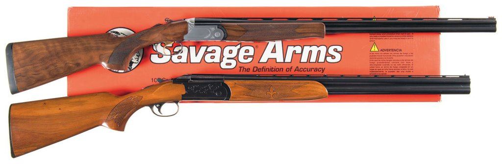 Two Savage Over/Under Shotguns -A) Savage Milano .410 Bore Shotgun with Box