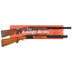 Two Savage Over/Under Shotguns -A) Savage Milano .410 Bore Shotgun with Box