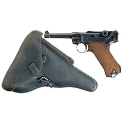Erfurt 1917 Dated Luger Semi-Automatic Pistol with Holster