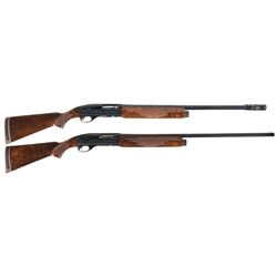 Two Remington Semi-Automatic Shotguns -A) Engraved Remington Model 58 Sportsman Shotgun