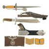 Image 1 : Two Nazi Edged Weapons and Assorted Uniform Accessories