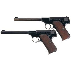Collector's Lot of Two Semi-Automatic Colt Sporting Pistols -A) Colt Pre-Woodsman Pistol