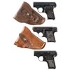 Image 1 : Three Czechoslovakian Semi-Automatic Pistols -A) Antonin Vilimec Slavia Model Pistol with Holster