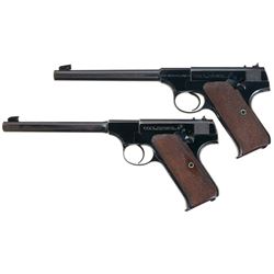 Collector's Lot of Two Colt Semi-Automatic Sporting Pistols -A) Colt Pre-War First Series Woodsman P