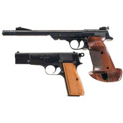 Two Semi-Automatic Pistols -A) Hammerli Walther Olympia Target Pistol
