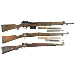 Three Military Longarms -A) Fabrique Nationale Luxembourg Contract Model 1949 Semi-Automatic Rifle w