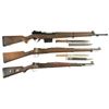 Image 1 : Three Military Longarms -A) Fabrique Nationale Luxembourg Contract Model 1949 Semi-Automatic Rifle w
