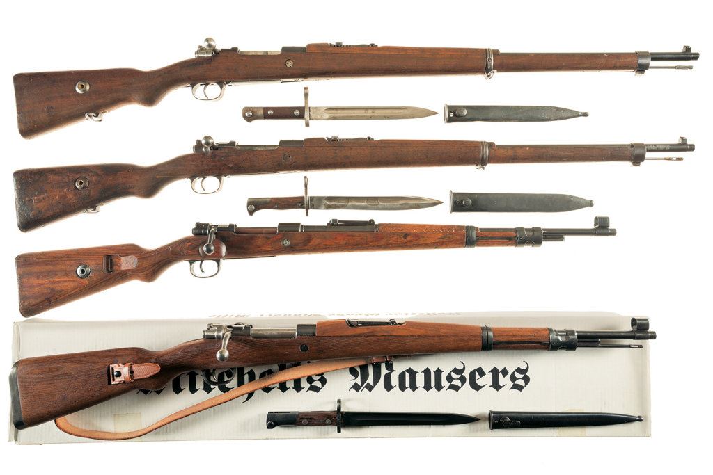 Four Bolt Action Military Rifles -A) Turkish Model 1903 Mauser Rifle ...