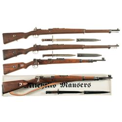 Four Bolt Action Military Rifles -A) Turkish Model 1903 Mauser Rifle with Bayonet