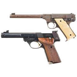 Two High Standard Semi-Automatic Pistols -A) High Standard Model B Pistol