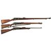 Image 1 : Collector's Lot of Three Krag Pattern Bolt Action Military Rifles -A) Danish Model 1889 Krag Jorgens