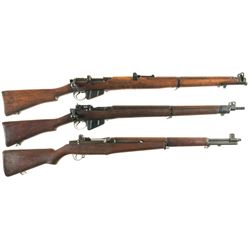 Three Military Rifles -A) Lithgow SMLE MK III Bolt Action Rifle