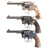 Image 1 : Three Colt Double Action Revolvers -A) British Contract Colt New Service Double Action Revolver