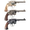 Image 2 : Three Colt Double Action Revolvers -A) British Contract Colt New Service Double Action Revolver