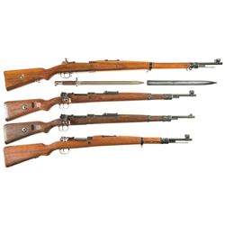 Four Bolt Action Military Rifles -A) CZ Persian Contract Model 98/29 Rifle with Bayonet and Test Tar