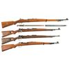 Image 1 : Four Bolt Action Military Rifles -A) CZ Persian Contract Model 98/29 Rifle with Bayonet and Test Tar