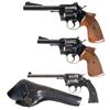 Image 1 : Three Colt Double Action Revolvers -A) Colt Officer's Model Special Revolver with Target Grips