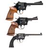 Image 2 : Three Colt Double Action Revolvers -A) Colt Officer's Model Special Revolver with Target Grips