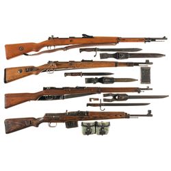 Four Military Rifles -A) Danzig Arsenal GEW 98 Bolt Action Rifle with Bayonet