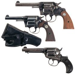 Three Colt Double Action Revolvers -A) Colt Army Special Revolver