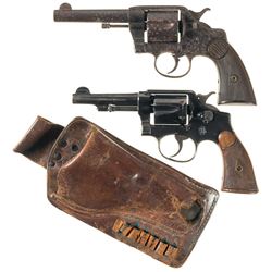 Two Double Action Revolvers -A) Colt New Service Revolver