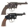 Image 2 : Two Double Action Revolvers -A) Colt New Service Revolver
