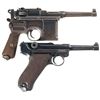 Image 2 : Two Semi-Automatic German Pistols -A) Mauser Broomhandle Pistol