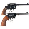 Image 2 : Two Colt Double Action Revolvers -A) Colt Official Police Revolver