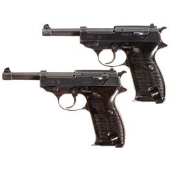 Two Semi-Automatic German Military Pistols -A) Walther P-38 Pistol