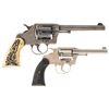 Image 2 : Two Colt Double Action Revolvers -A) Colt New Army Revolver